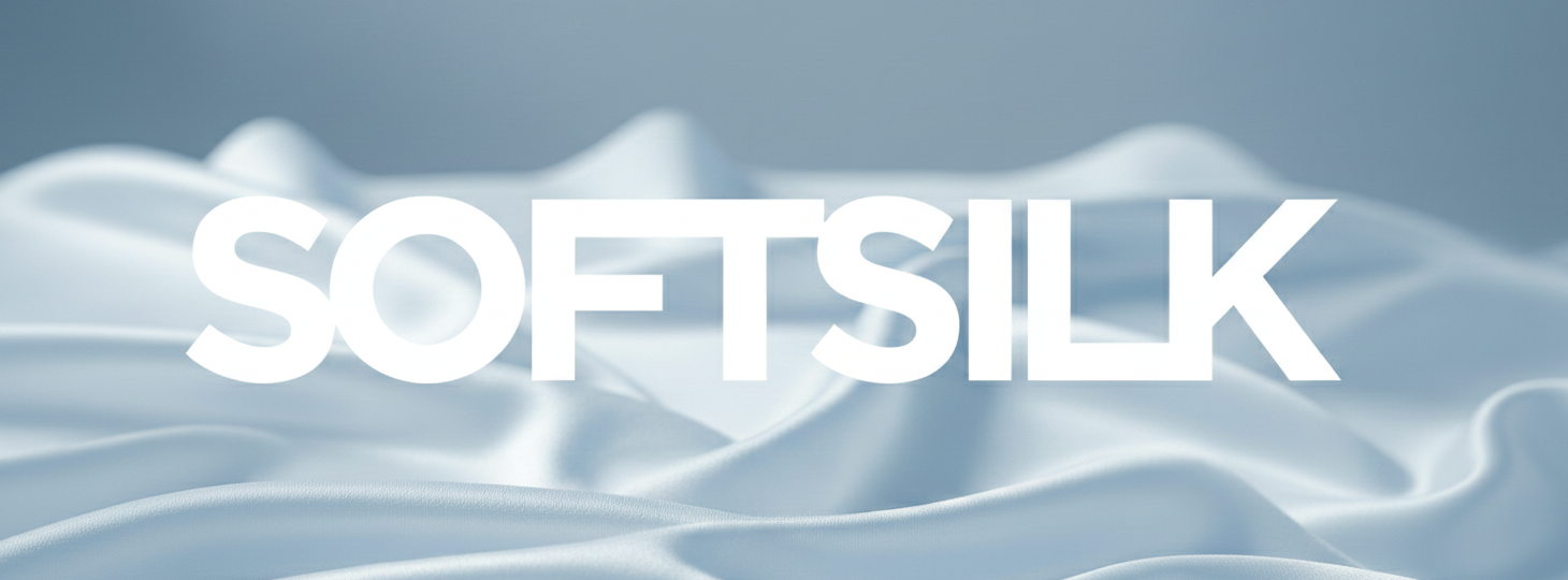 Softsilk lichtblauwe zijde