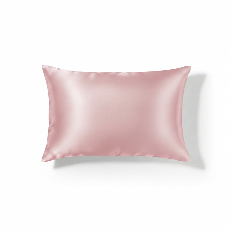 Luxe zijden kussensloop van 100 procent moerbeizijde in roze
