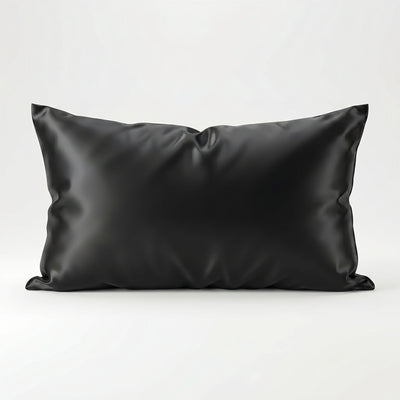 Luxe zijden kussensloop van 100 procent moerbeizijde in zwart