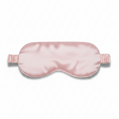 Roze zijden slaapmasker van moerbeizijde