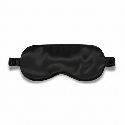 Zwart zijden slaapmasker van moerbeizijde