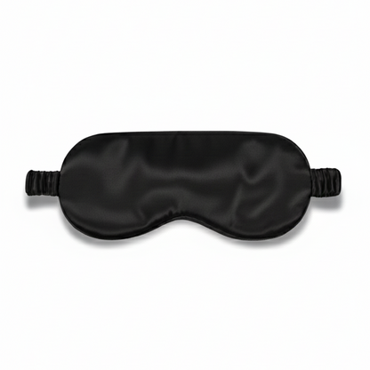 Zwart zijden slaapmasker van moerbeizijde